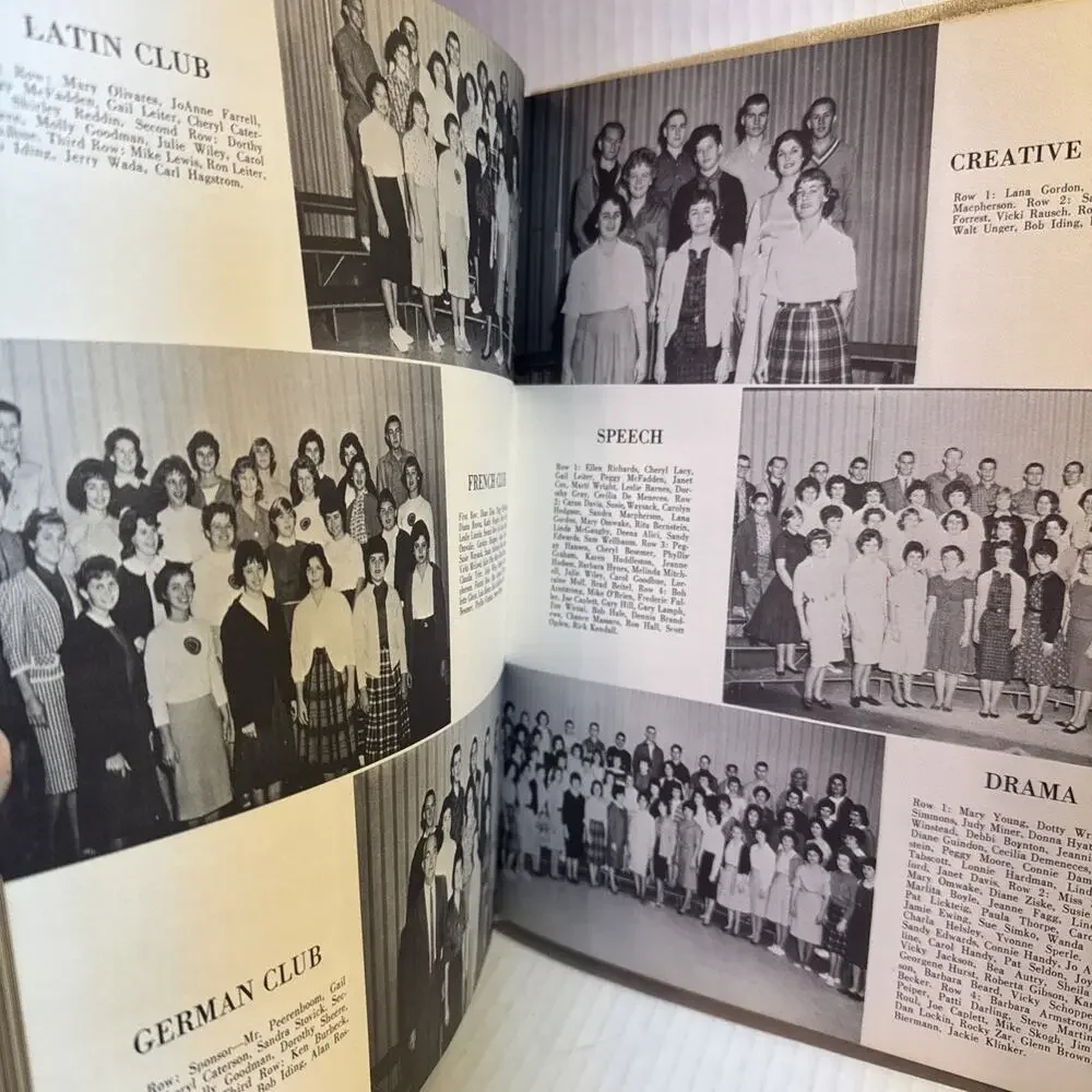 1961 Yearbook Rancho Alamitos High School Garden Grove CA El Conquistador